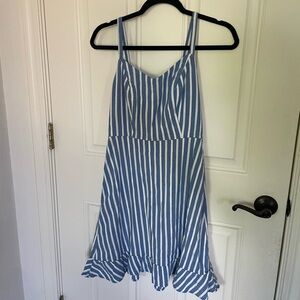 striped blue old navy summer dress